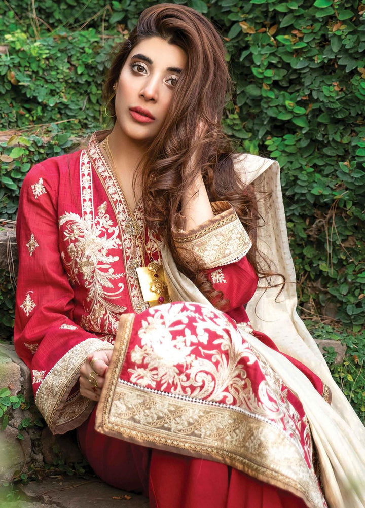 Rang Rasiya Embroidered Cotton Suits Unstitched 3 Piece RR21PE D-01 ROYAL - Festive Collection