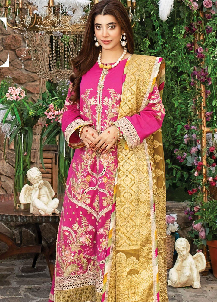 Rang Rasiya Embroidered Cotton Suits Unstitched 3 Piece RR21PE D-02 VINTAGE BLUSH - Festive Collection