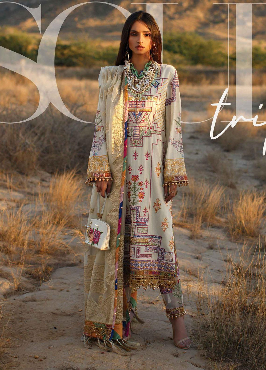 The Soul Saga By Rang Rasiya Embroidered Lawn Suits Unstitched 3 Piece RR21SS 02 Aztec - Premium Collection