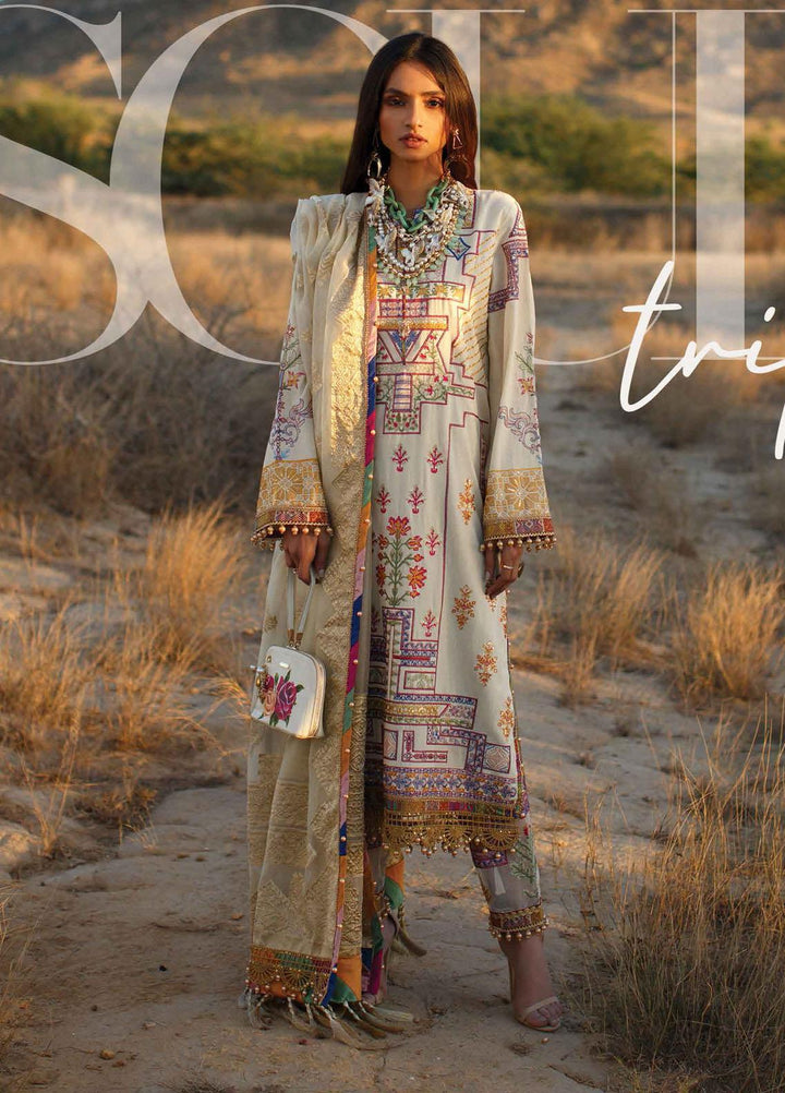 The Soul Saga By Rang Rasiya Embroidered Lawn Suits Unstitched 3 Piece RR21SS 02 Aztec - Premium Collection