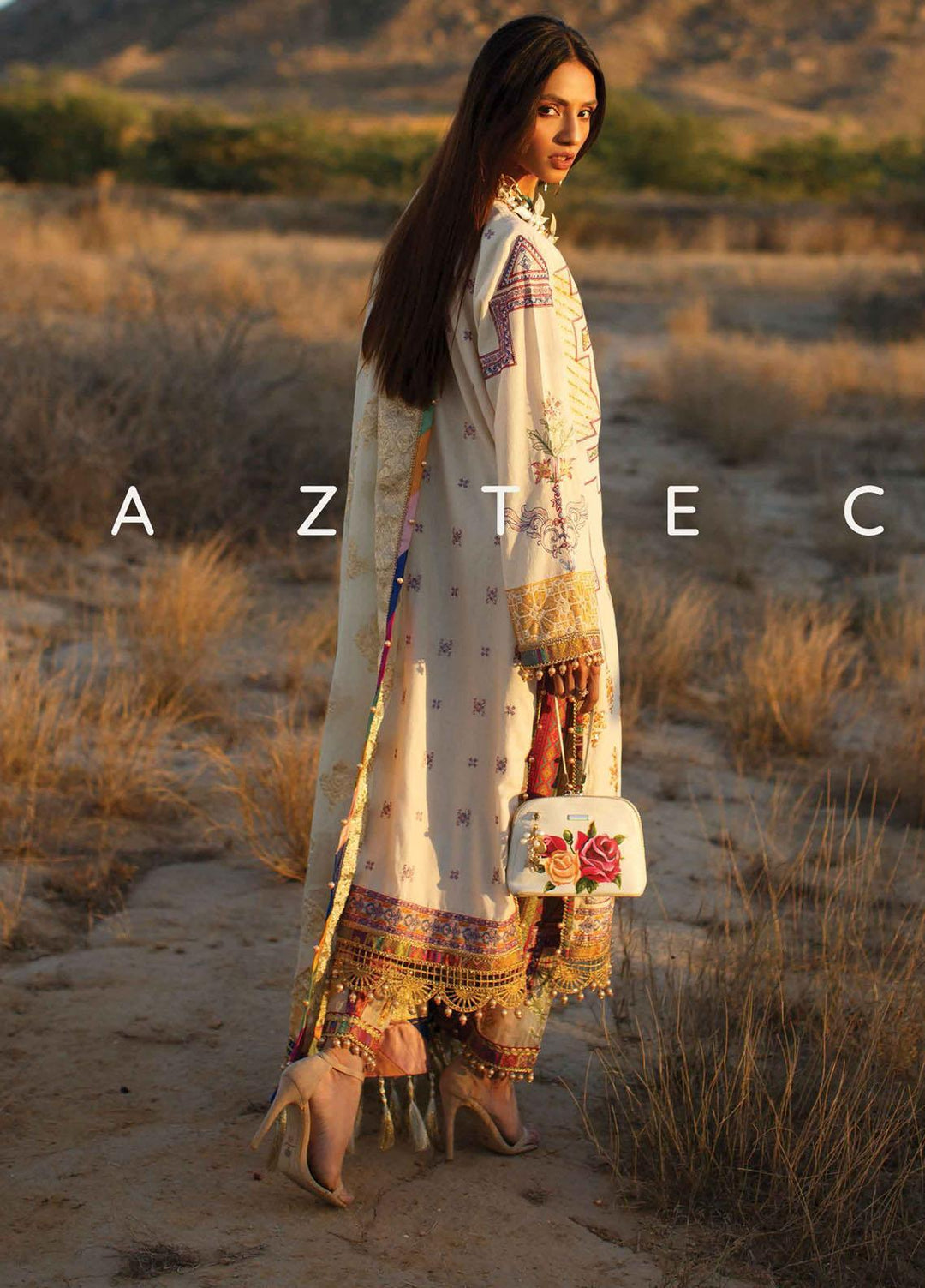 The Soul Saga By Rang Rasiya Embroidered Lawn Suits Unstitched 3 Piece RR21SS 02 Aztec - Premium Collection