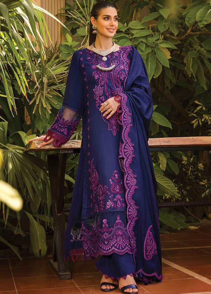 Rang Rasiya Embroidered Dobby Linen Suits Unstitched 3 Piece RR21PW D-09 DILARA - Winter Collection