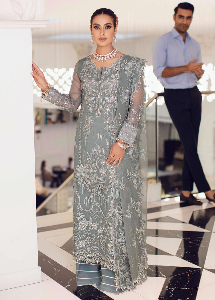 Ritzier By Rang Rasiya Embroidered Organza Suits Unstitched 3 Piece RR22WD Chaandni - Wedding Collection