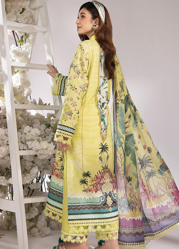 Rang Rasiya Printed Lawn Suits Unstitched 3 Piece RR23SB D-01 Apple Green - Summer Collection