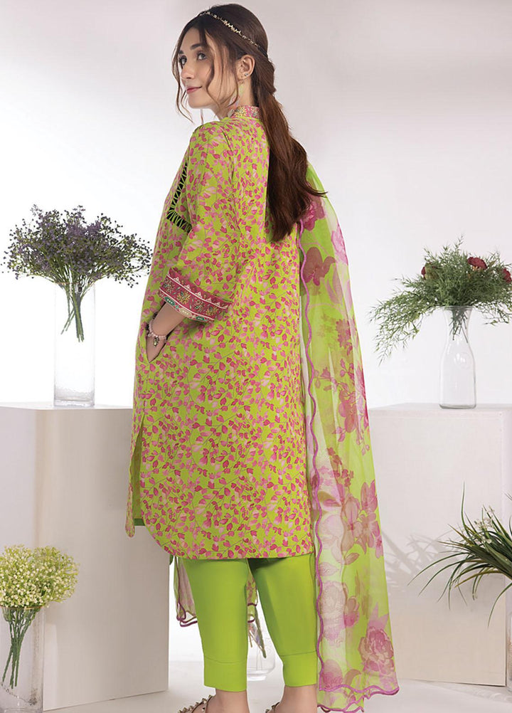 Rang Rasiya Printed Lawn Suits Unstitched 3 Piece RR23SB D-11 Kelly - Summer Collection