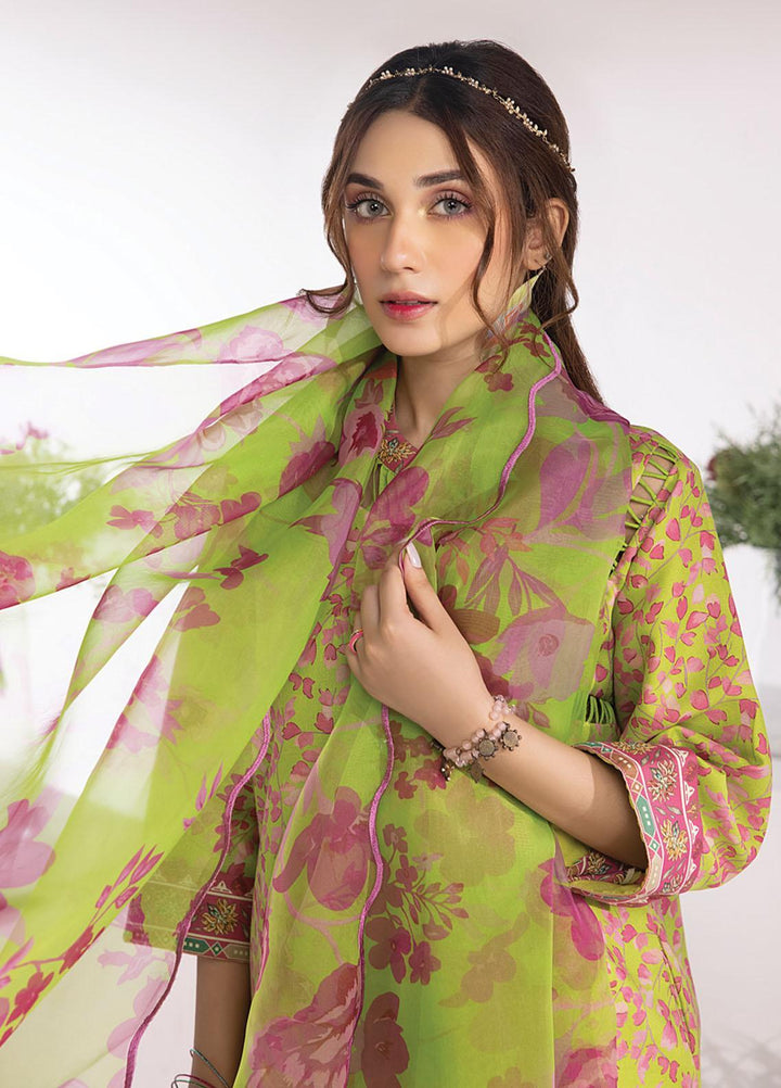 Rang Rasiya Printed Lawn Suits Unstitched 3 Piece RR23SB D-11 Kelly - Summer Collection