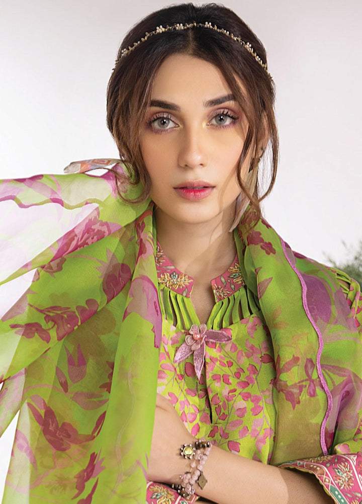 Rang Rasiya Printed Lawn Suits Unstitched 3 Piece RR23SB D-11 Kelly - Summer Collection