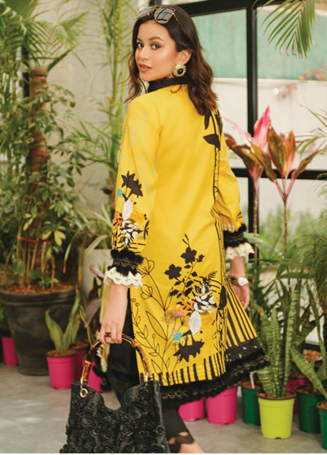 Rang Rasiya Printed Lawn  Unstitched Kurti RR23T 01 Mellow - Summer Collection