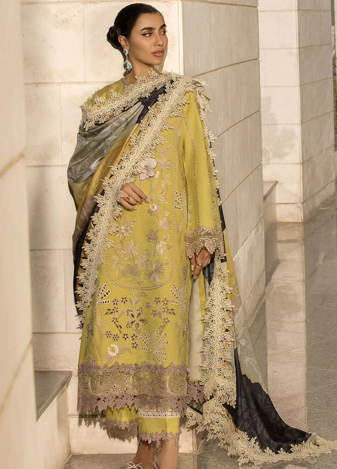 Rang Rasiya Embroidered Lawn Suits Unstitched 3 Piece RR23C Zariah - Festive Collection