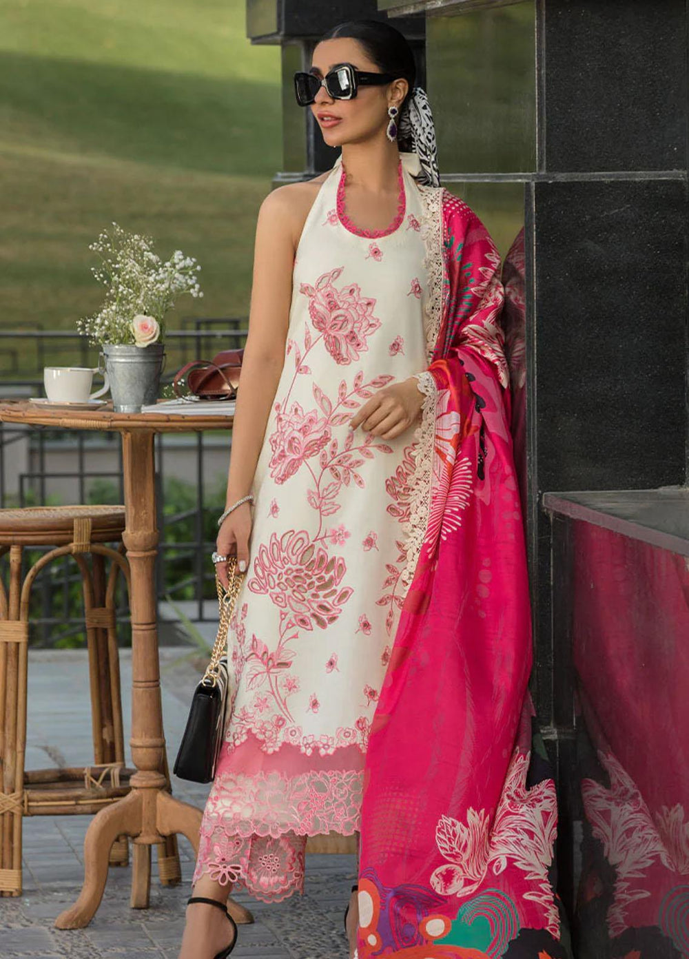 Rang Rasiya Embroidered Lawn Suits Unstitched 3 Piece RR23C Kaia - Festive Collection