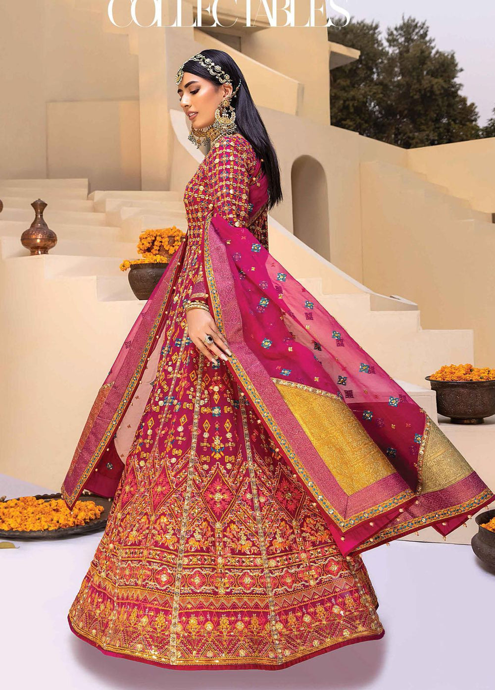 Heritage Collectables By Rang Rasiya Embroidered Organza Suits Unstitched 3 Piece RR21WD 5 Dhruv - Wedding Collection