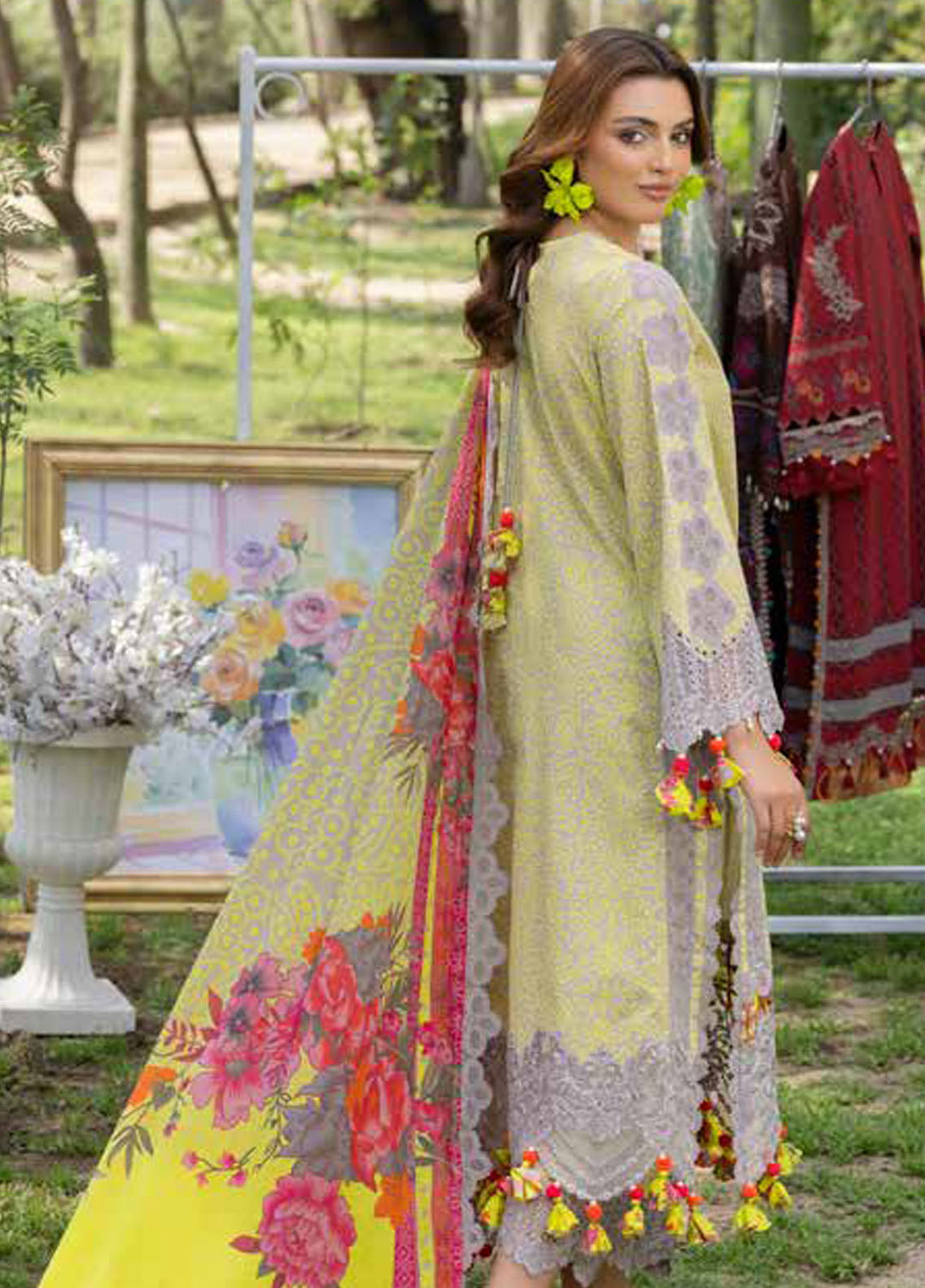 Range by Charizma Embroidered Lawn Suits Unstitched 3 Piece CRZ25RL CRN5-11 - Summer Collection