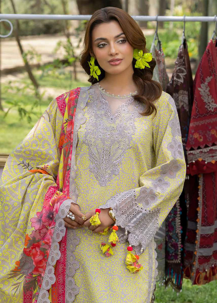 Range by Charizma Embroidered Lawn Suits Unstitched 3 Piece CRZ25RL CRN5-11 - Summer Collection