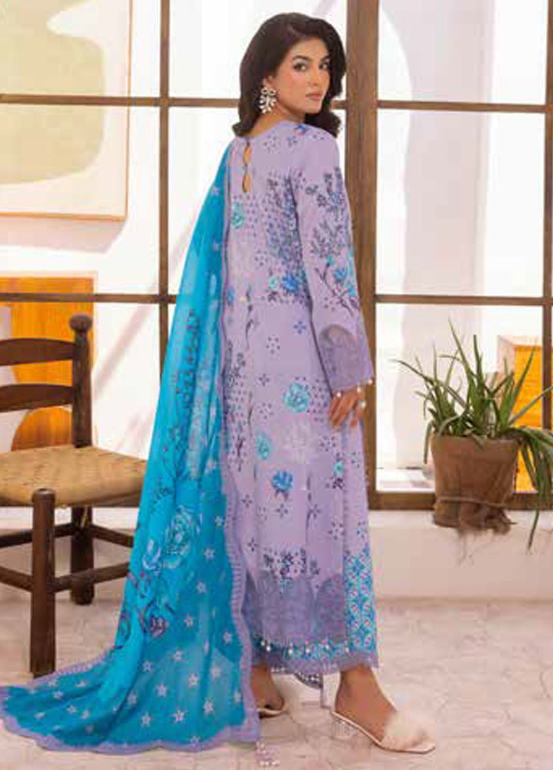 Range by Charizma Embroidered Lawn Suits Unstitched 3 Piece CRZ25RL CRN5-12 - Summer Collection