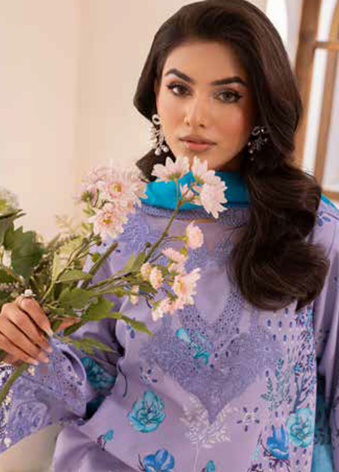 Range by Charizma Embroidered Lawn Suits Unstitched 3 Piece CRZ25RL CRN5-12 - Summer Collection