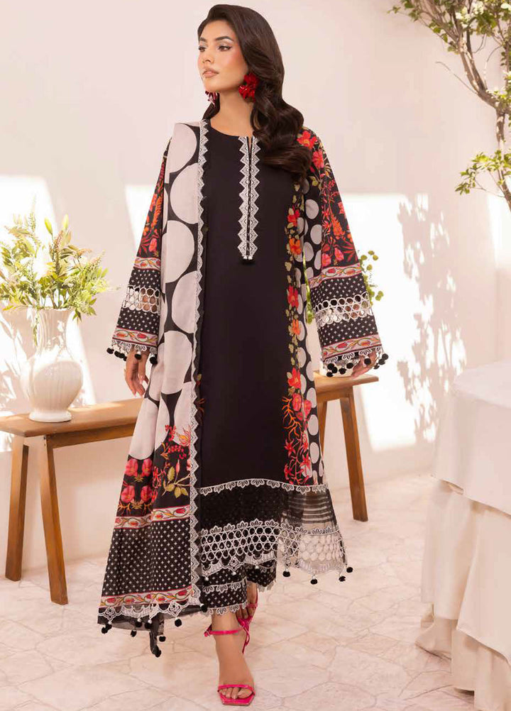 Range by Charizma Embroidered Lawn Suits Unstitched 3 Piece CRZ25RL CRN5-13 - Summer Collection