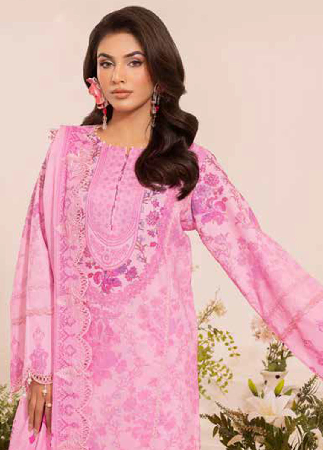 Range by Charizma Embroidered Lawn Suits Unstitched 3 Piece CRZ25RL CRN5-14 - Summer Collection