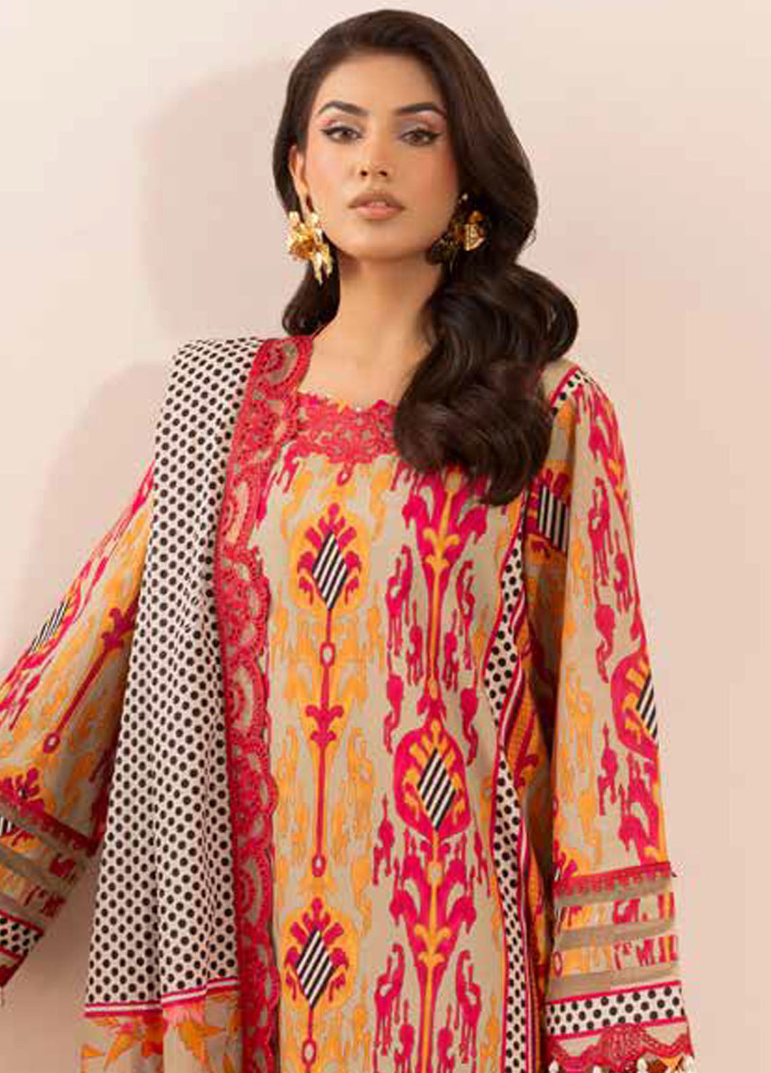 Range by Charizma Embroidered Lawn Suits Unstitched 3 Piece CRZ25RL CRN5-15 - Summer Collection