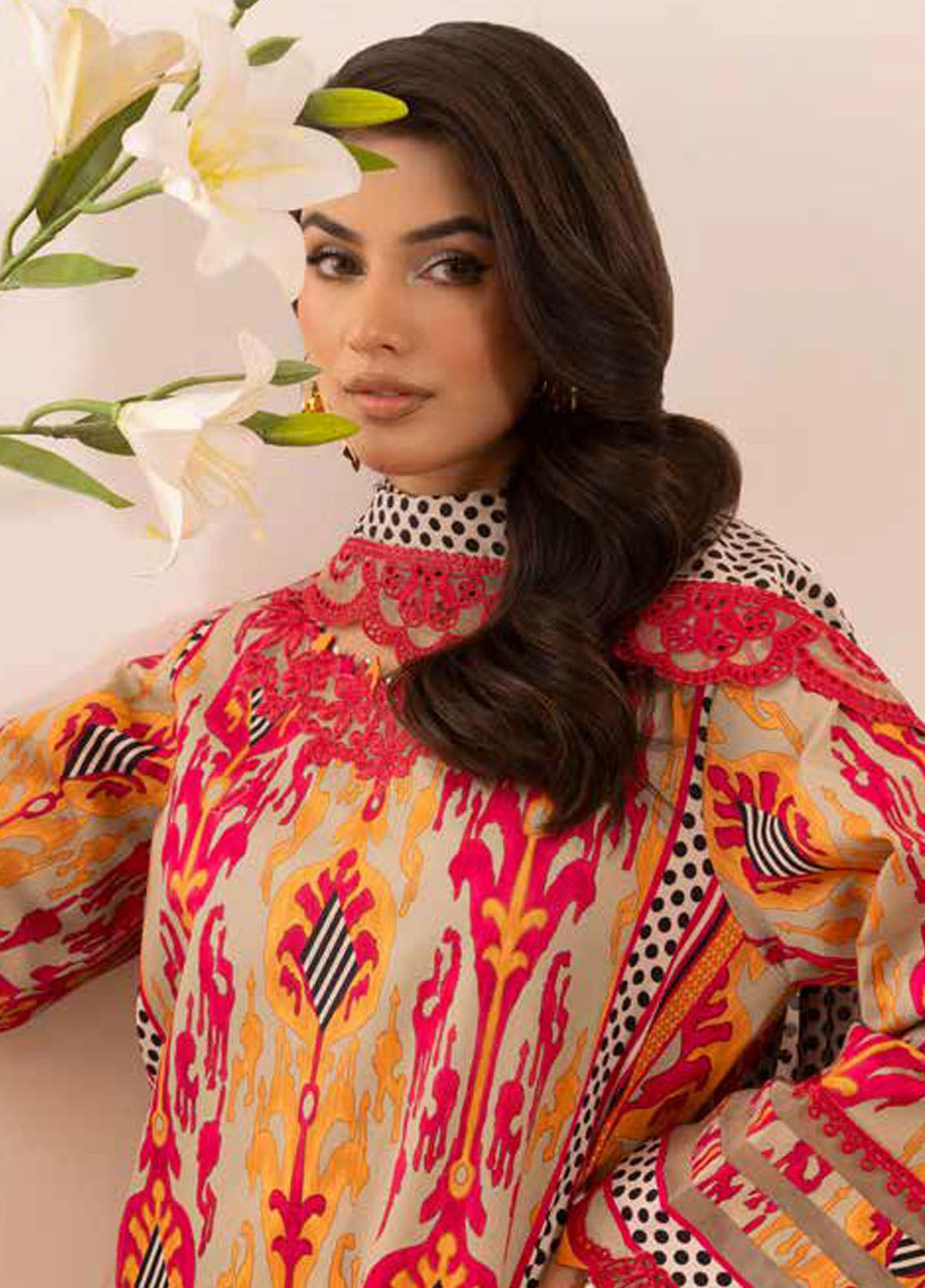 Range by Charizma Embroidered Lawn Suits Unstitched 3 Piece CRZ25RL CRN5-15 - Summer Collection