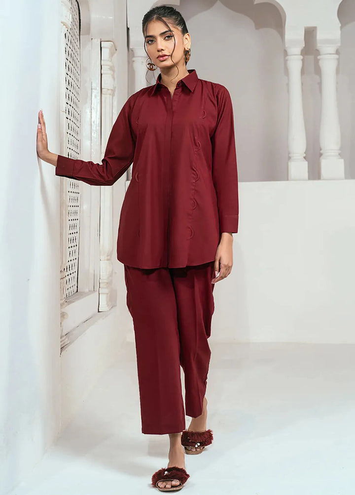 Rangeen Pret Casual Wash n Wear 2 Piece Suit Cherry Crush Co-Ord