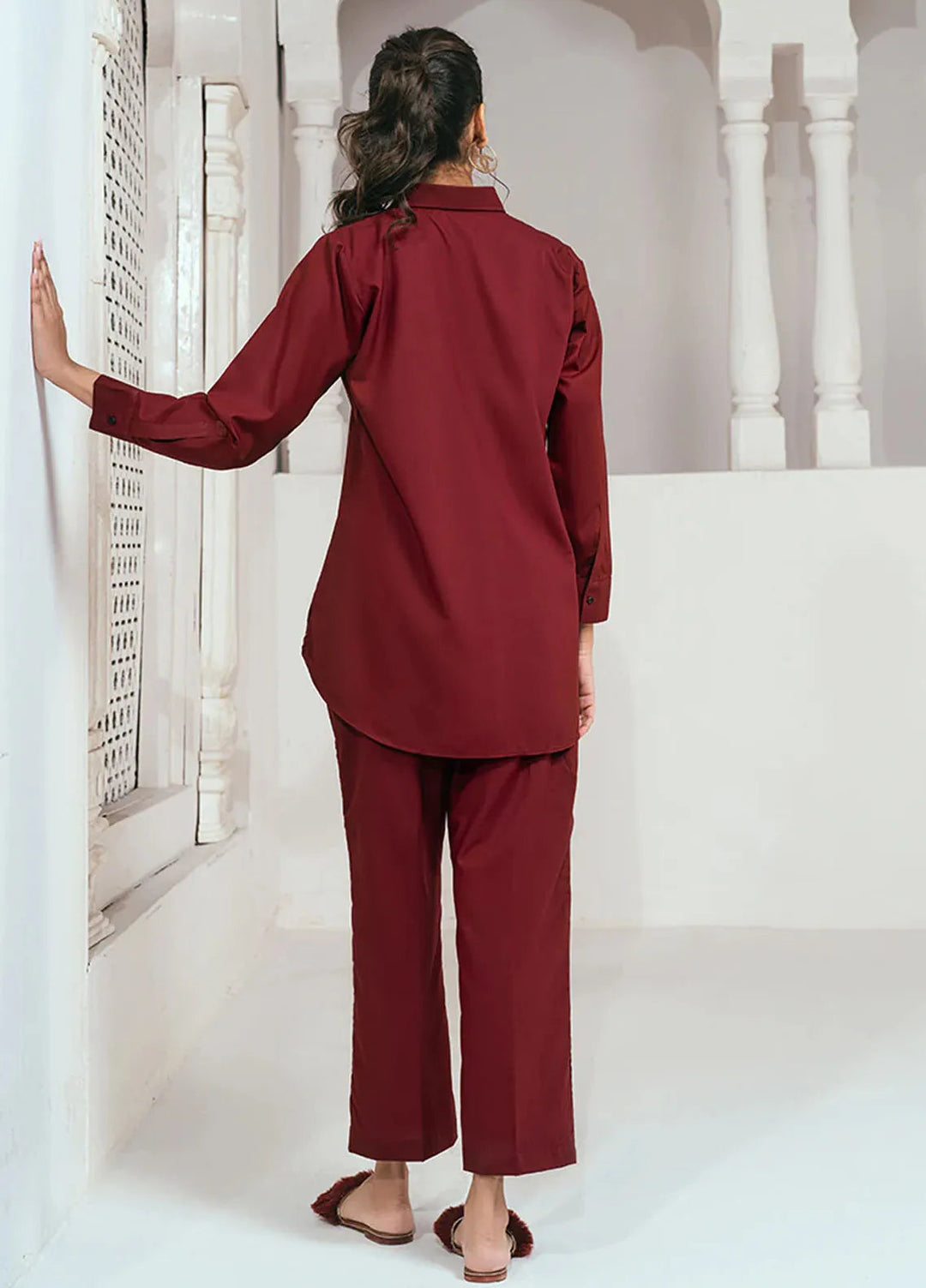 Rangeen Pret Casual Wash n Wear 2 Piece Suit Cherry Crush Co-Ord