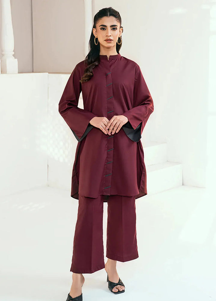 Rangeen Pret Casual Wash n Wear 2 Piece Suit Raspberry Co-Ord