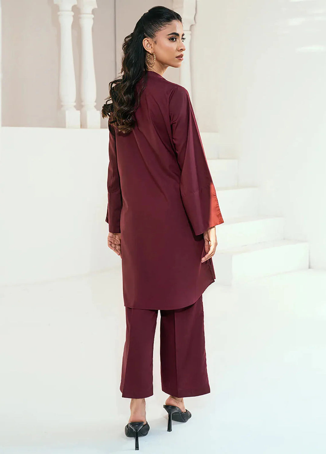 Rangeen Pret Casual Wash n Wear 2 Piece Suit Raspberry Co-Ord