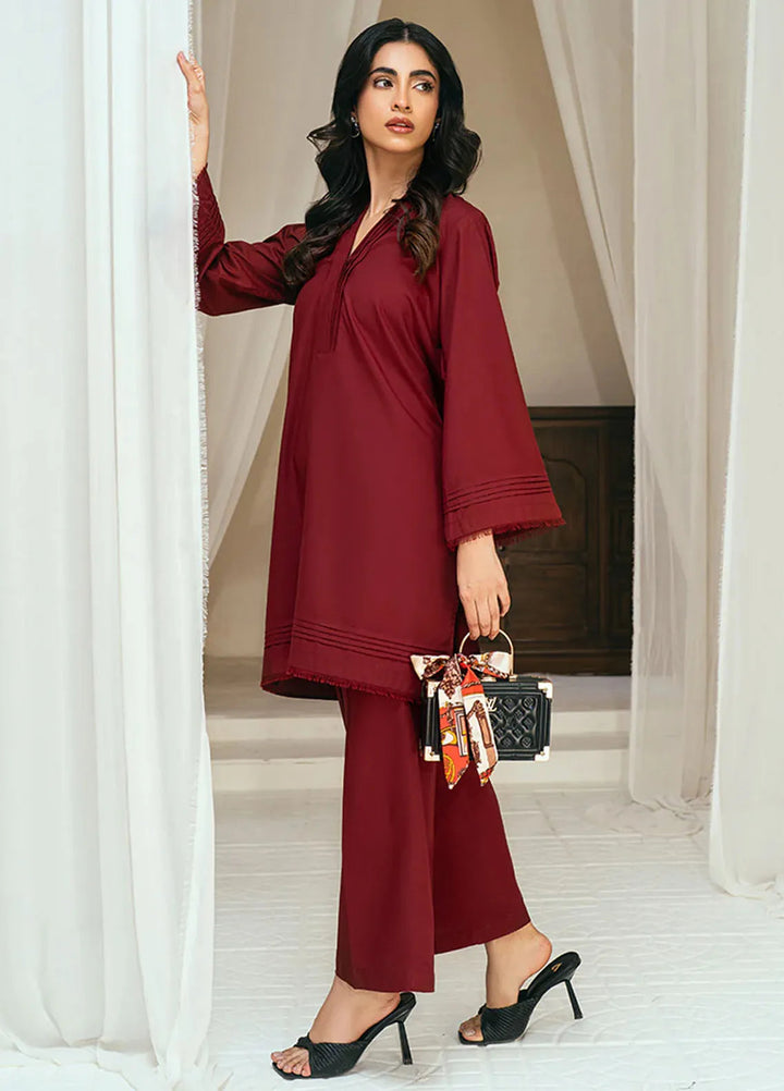 Rangeen Pret Casual Wash n Wear 2 Piece Suit Scarlet Co-Ord