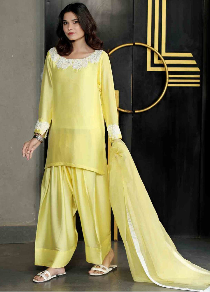 Rangeen Pret Dyed Butter Silk 3 Piece Mehreen