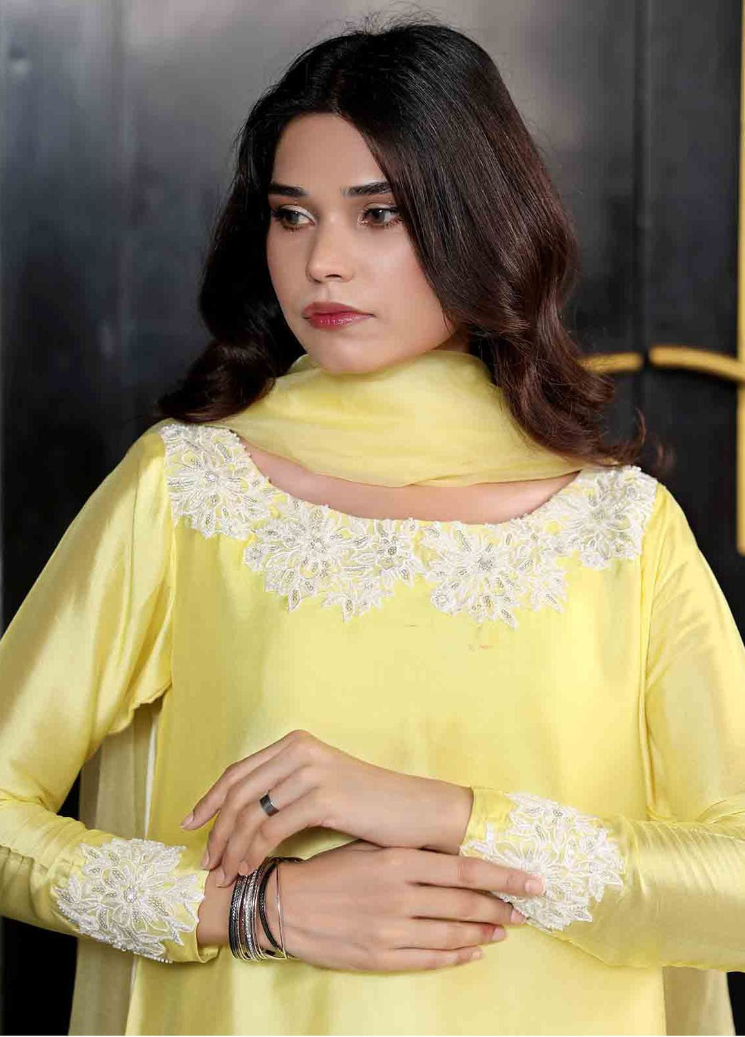 Rangeen Pret Dyed Butter Silk 3 Piece Mehreen