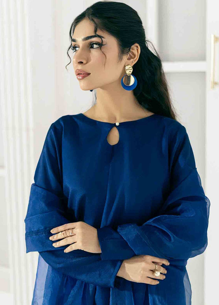 Rangeen Pret Dyed Raw Silk 3 Piece Sahiba