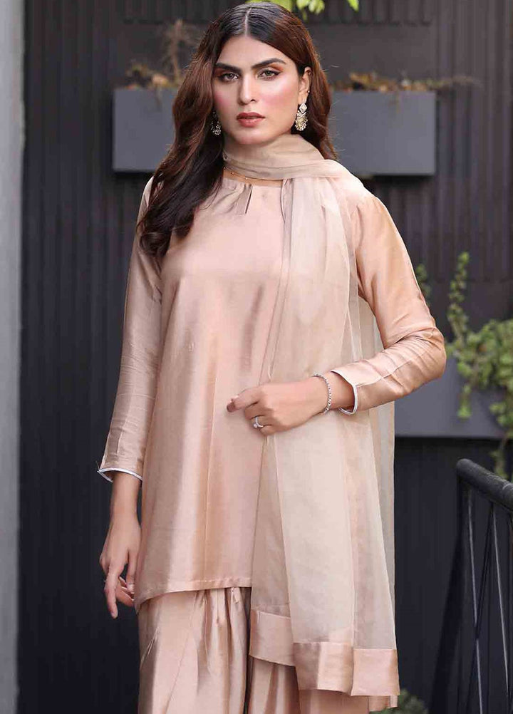 Rangeen Pret Dyed Sheesha Silk 3 Piece Nisa