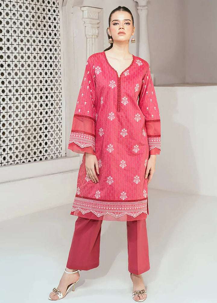 Rangeen Pret Printed Jacquard 2 Piece Suit Divine