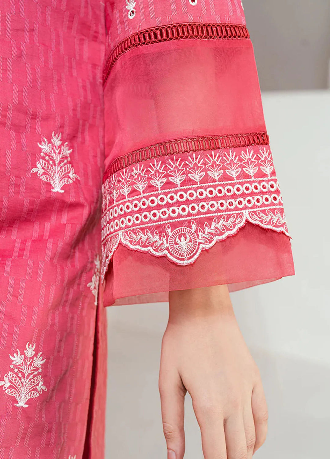 Rangeen Pret Printed Jacquard 2 Piece Suit Divine