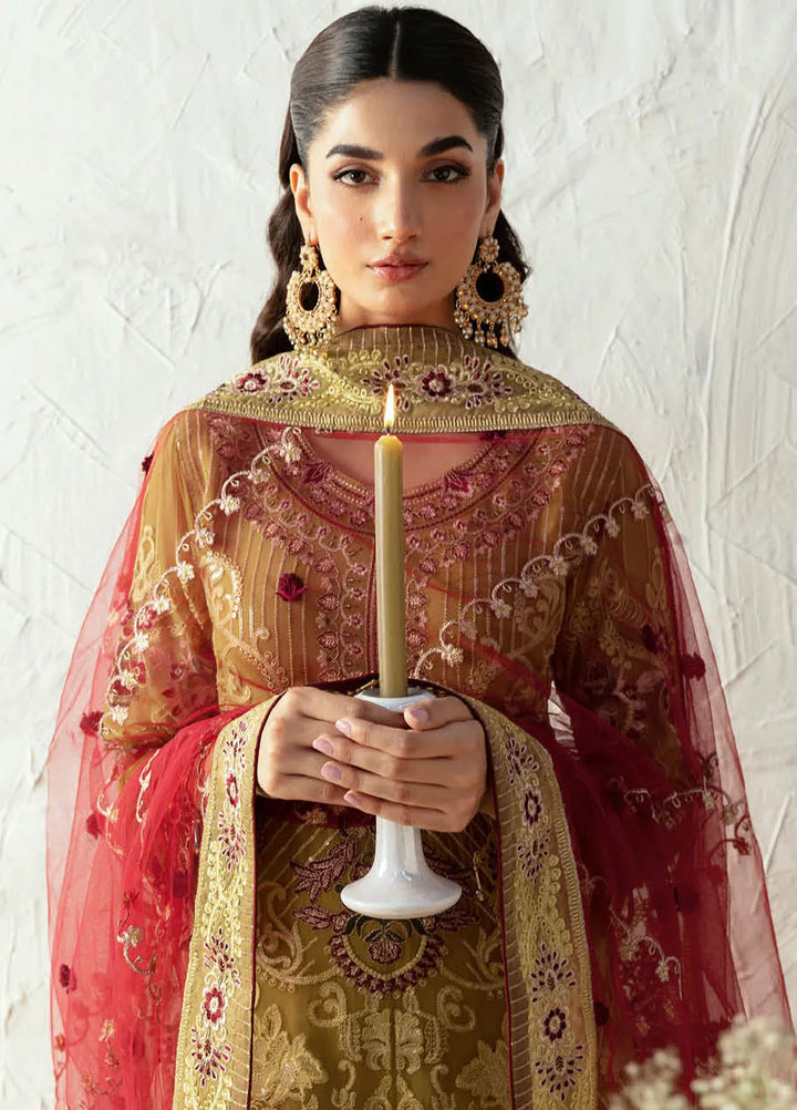 Rangoon By Ramsha Embroidered Chiffon Suit Unstitched 3 Piece RSH24R12 D-1203 - Festive Collection