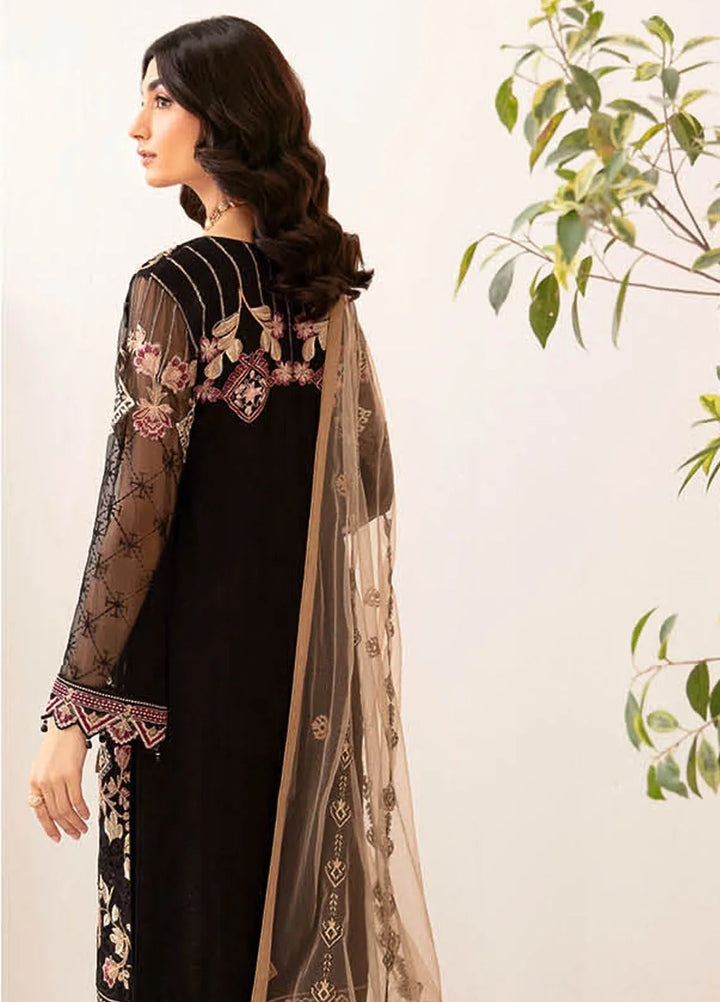 Rangoon By Ramsha Embroidered Chiffon Suit Unstitched 3 Piece RSH24R12 D-1204 - Festive Collection