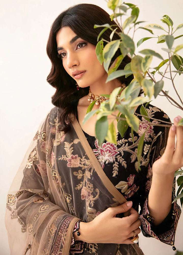 Rangoon By Ramsha Embroidered Chiffon Suit Unstitched 3 Piece RSH24R12 D-1204 - Festive Collection