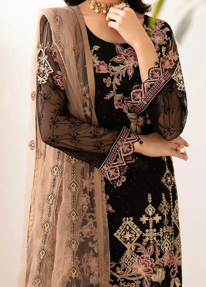 Rangoon By Ramsha Embroidered Chiffon Suit Unstitched 3 Piece RSH24R12 D-1204 - Festive Collection