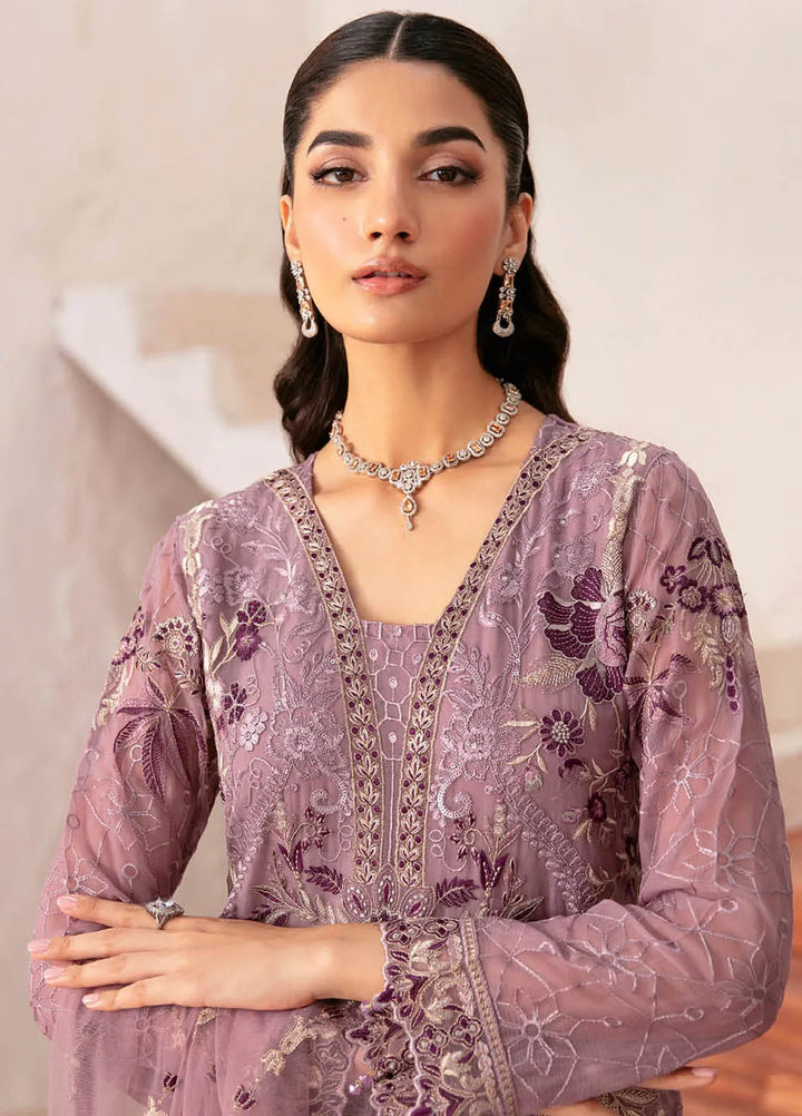 Rangoon By Ramsha Embroidered Chiffon Suit Unstitched 3 Piece RSH24R12 D-1208 - Festive Collection