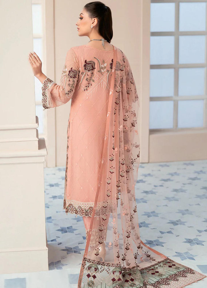Rangoon by Ramsha Embroidered Chiffon Suits Unstitched 3 Piece RSH22-R9 D-901 - Luxury Collection