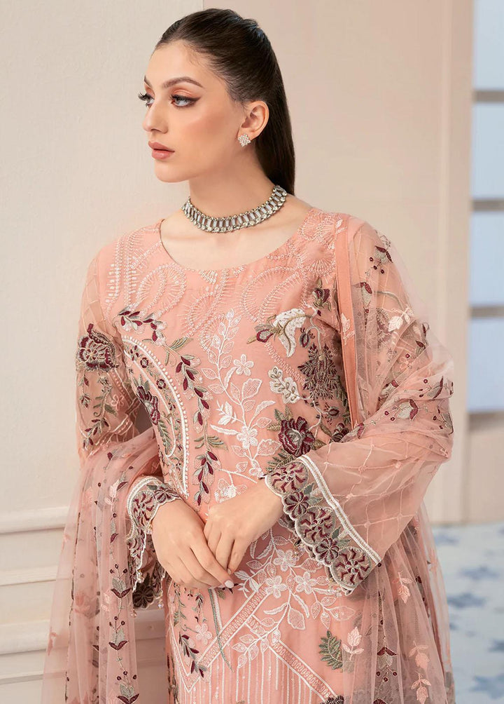 Rangoon by Ramsha Embroidered Chiffon Suits Unstitched 3 Piece RSH22-R9 D-901 - Luxury Collection