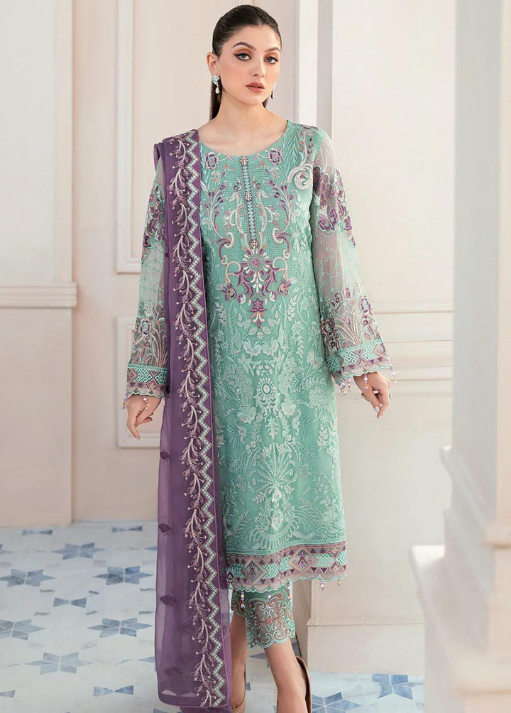 Rangoon by Ramsha Embroidered Chiffon Suits Unstitched 3 Piece RSH22-R9 D-902 - Luxury Collection