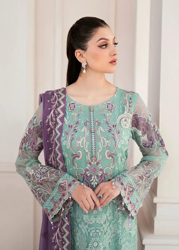 Rangoon by Ramsha Embroidered Chiffon Suits Unstitched 3 Piece RSH22-R9 D-902 - Luxury Collection