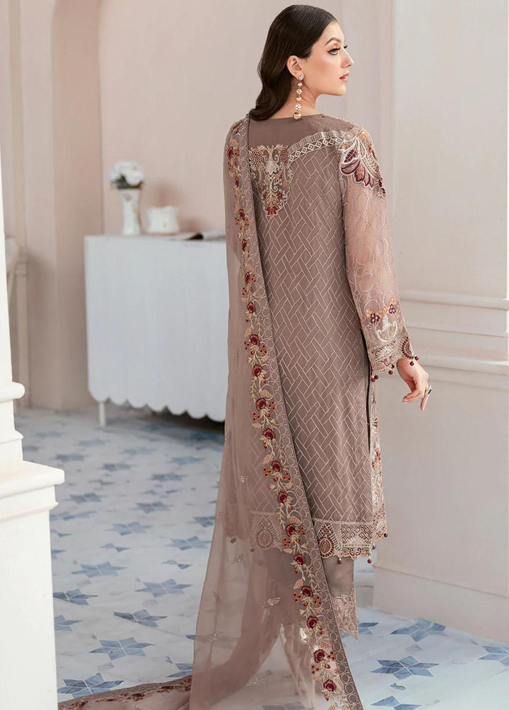 Rangoon by Ramsha Embroidered Chiffon Suits Unstitched 3 Piece RSH22-R9 D-905 - Luxury Collection