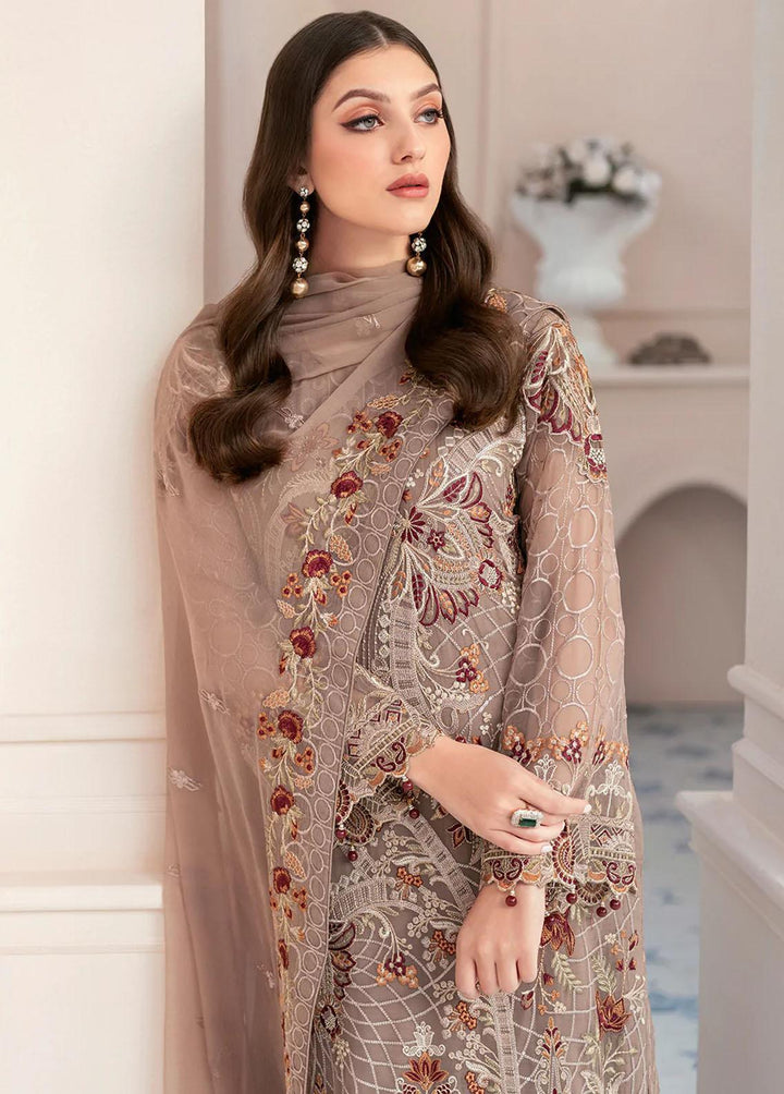 Rangoon by Ramsha Embroidered Chiffon Suits Unstitched 3 Piece RSH22-R9 D-905 - Luxury Collection