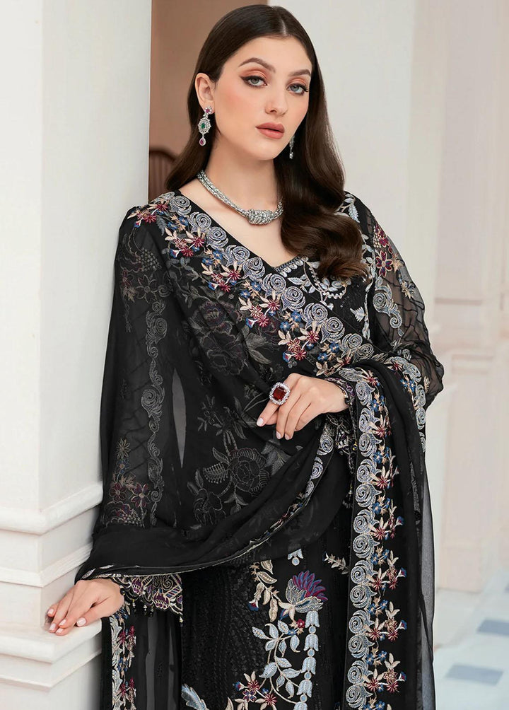 Rangoon by Ramsha Embroidered Chiffon Suits Unstitched 3 Piece RSH22-R9 D-906 - Luxury Collection