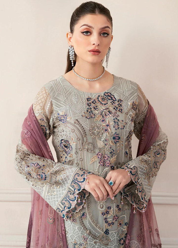 Rangoon by Ramsha Embroidered Chiffon Suits Unstitched 3 Piece RSH22-R9 D-907 - Luxury Collection