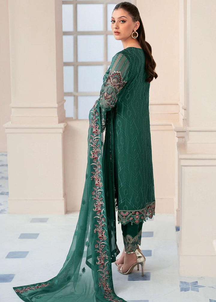 Rangoon by Ramsha Embroidered Chiffon Suits Unstitched 3 Piece RSH22-R9 D-908 - Luxury Collection