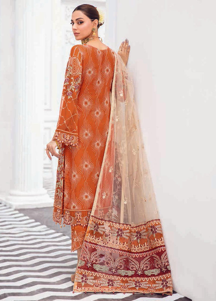 Rangoon by Ramsha Embroidered Chiffon Suits Unstitched 3 Piece RSH22-R8 D-806 - Luxury Collection
