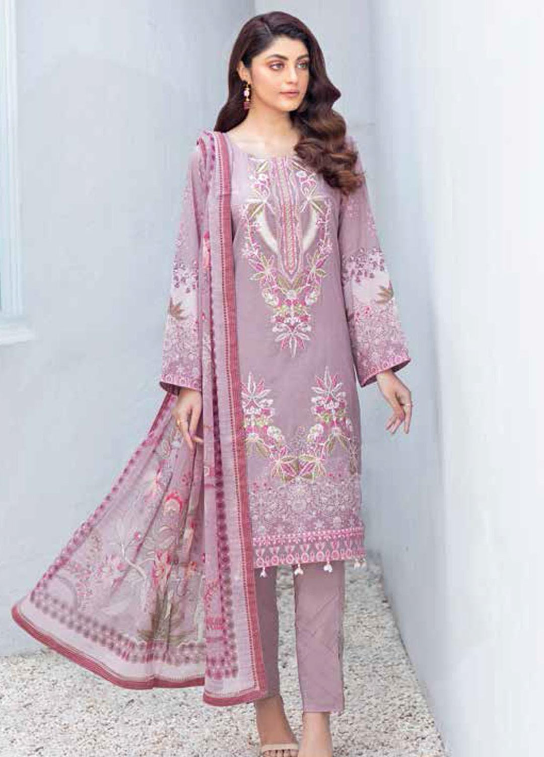 Rangrez by Ramsha Embroidered Lawn Suits Unstitched 3 Piece RSH21RG D-N 102 - Summer Collection